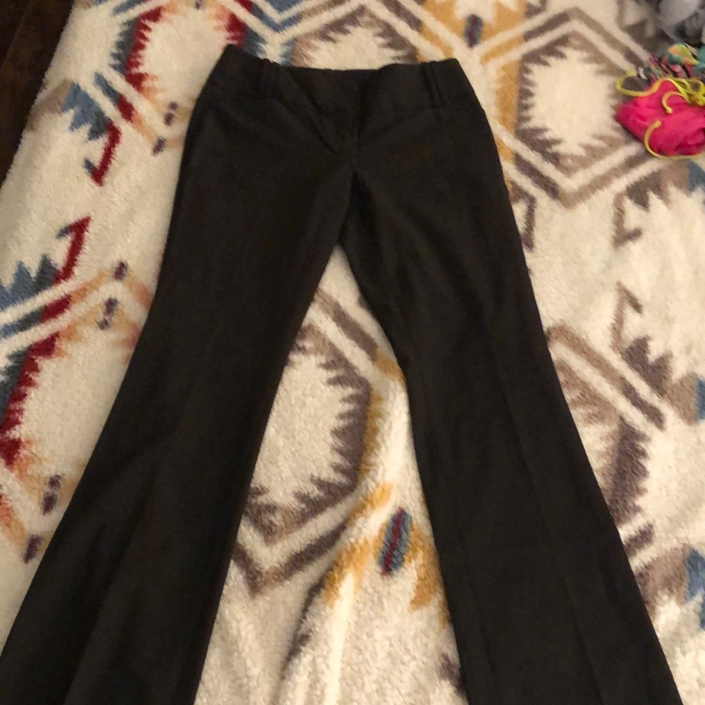 The Limited Wide-Leg Brown Work Pants